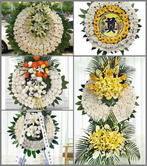 湖南永州祁阳县羊角塘镇合山村花圈速递